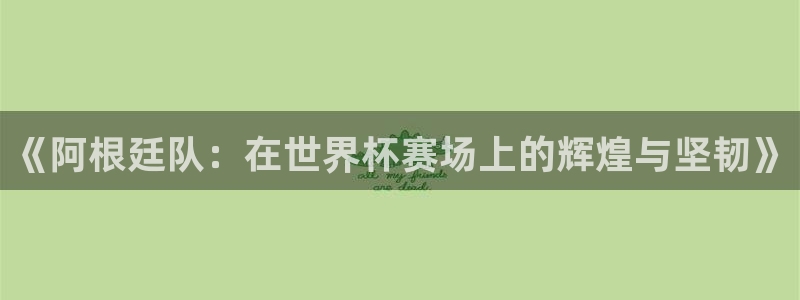 世界杯预选赛亚洲：《阿根廷队：在世界杯赛场上的辉煌与坚韧》